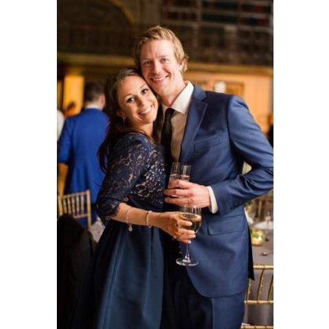 Our first wedding together