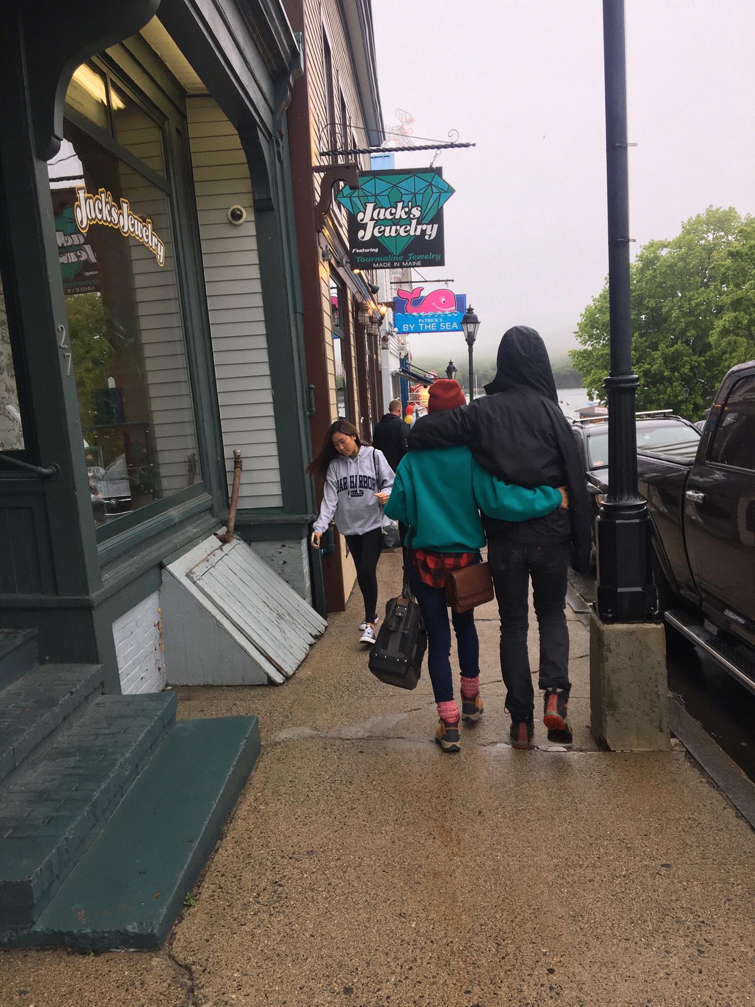 Rainy day in Bar Harbor
