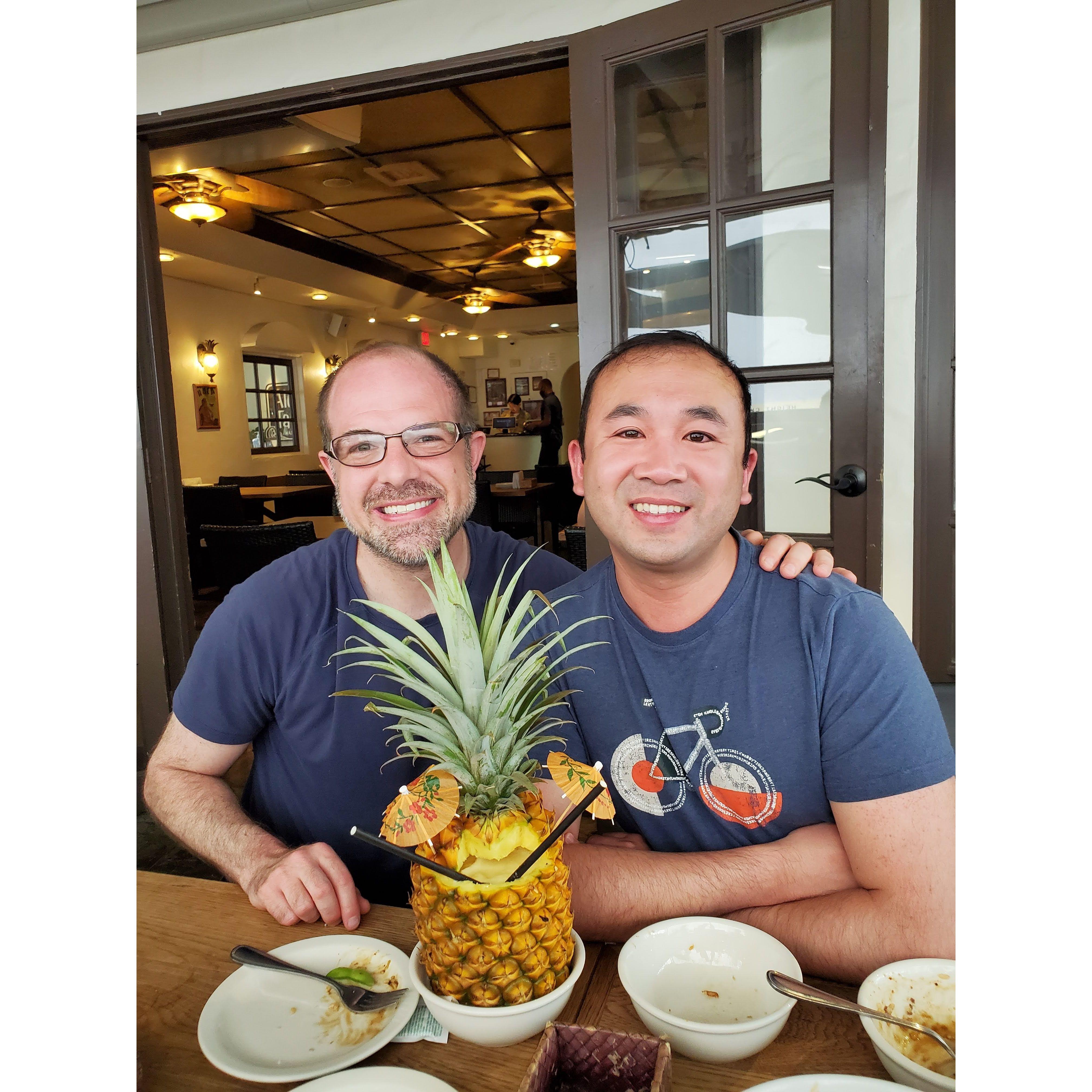 Hawaiian Pineapple, Josh's eyes were protected