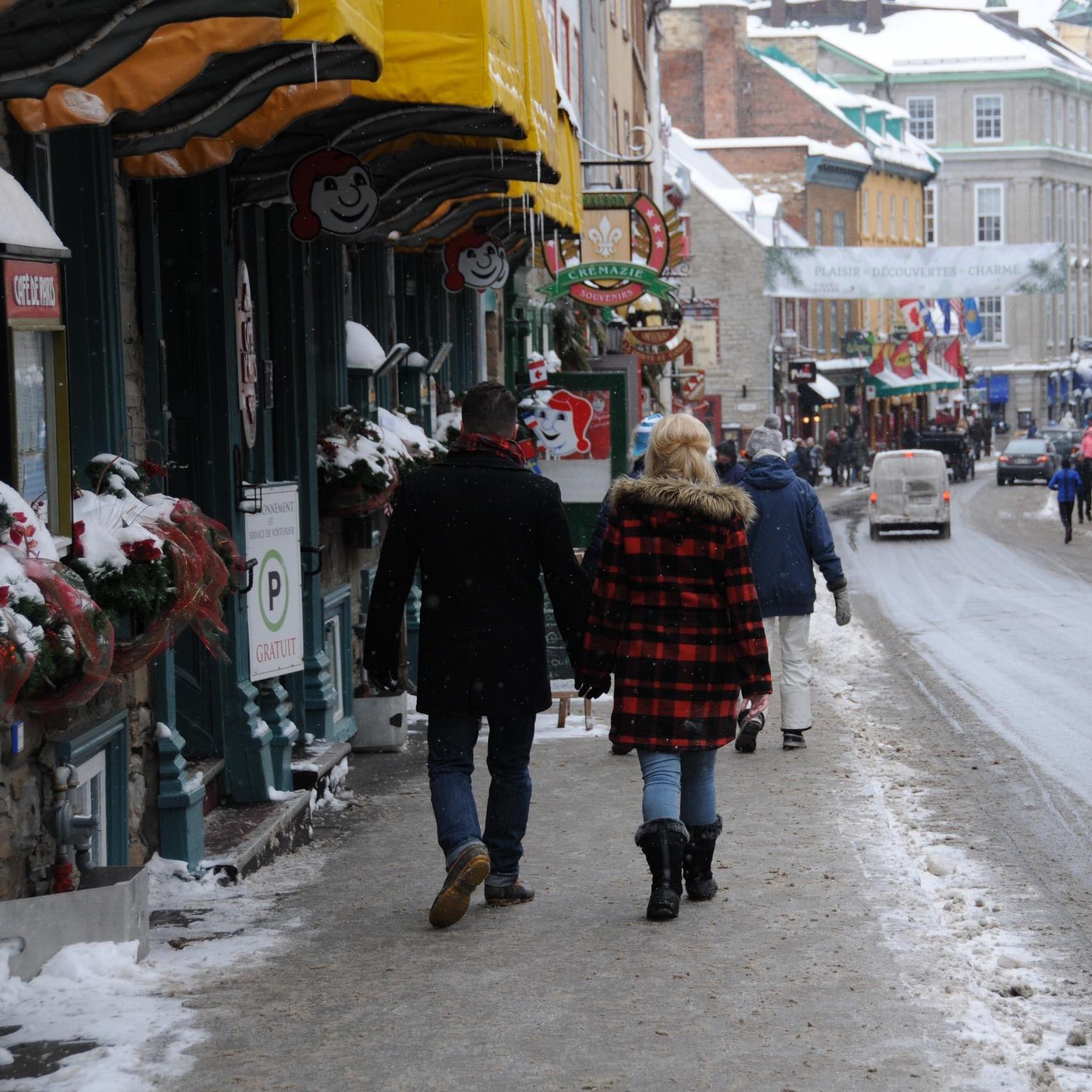 Moments before she said yes. Quebec City, Quebec