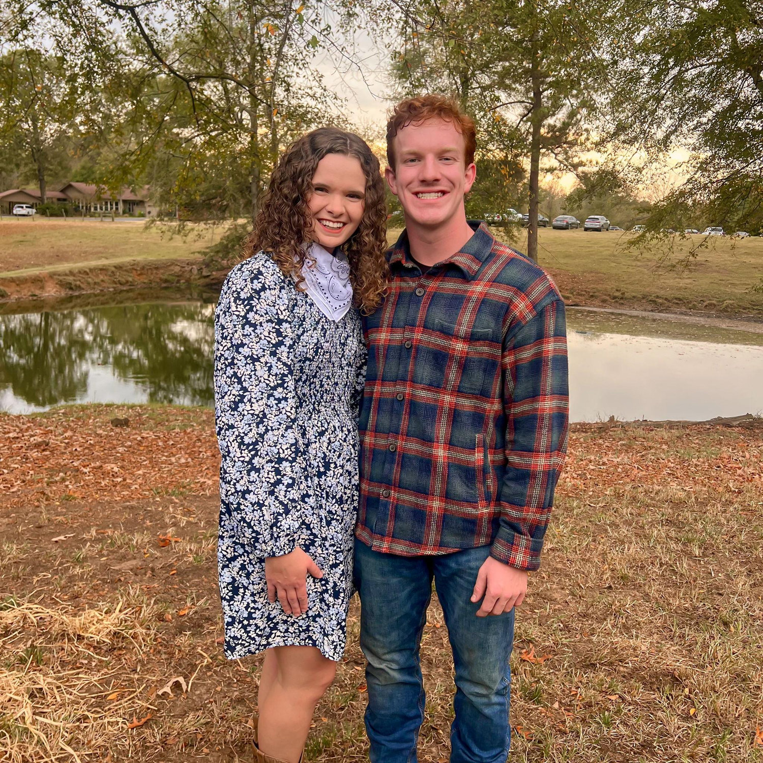 The next day, after formal, Georgia said "yes" to Caleb's question. They went to Campus Ministries Barn Bash dance as boyfriend and girlfriend. Let's just say all of their friends were excited for us!