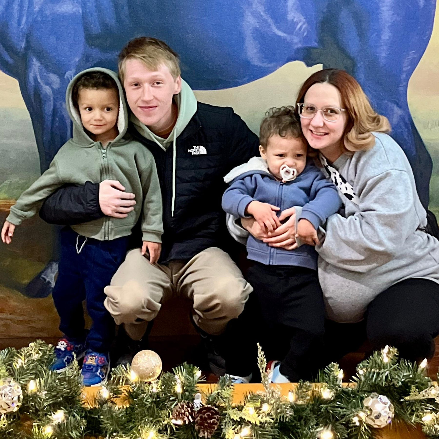 Festival of Lights us with our boys 2024 Kasey too!