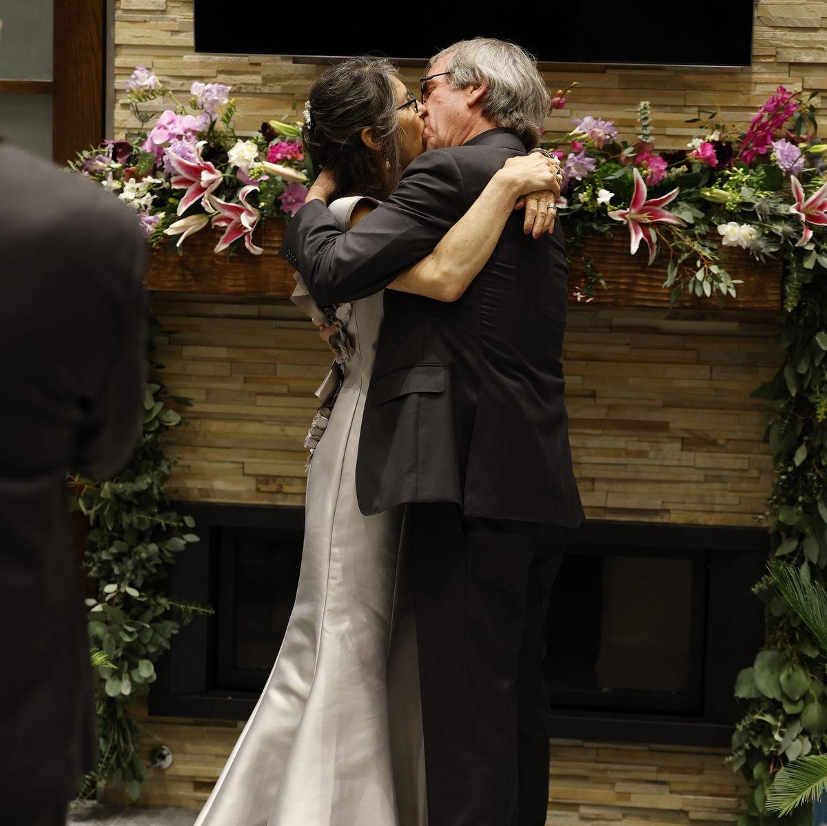 You may kiss the groom...