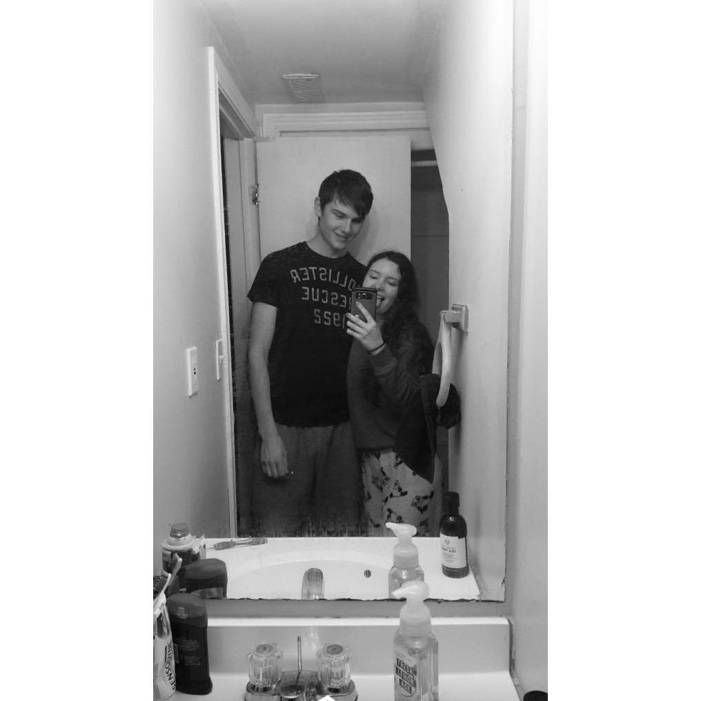 When we were still roommates