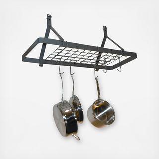 Rack It Up! Rectangular Ceiling Pot Rack with Grid