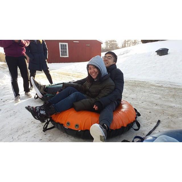 Lee snapped this photo, it was during AACF winter retreat, Akie's senior year
