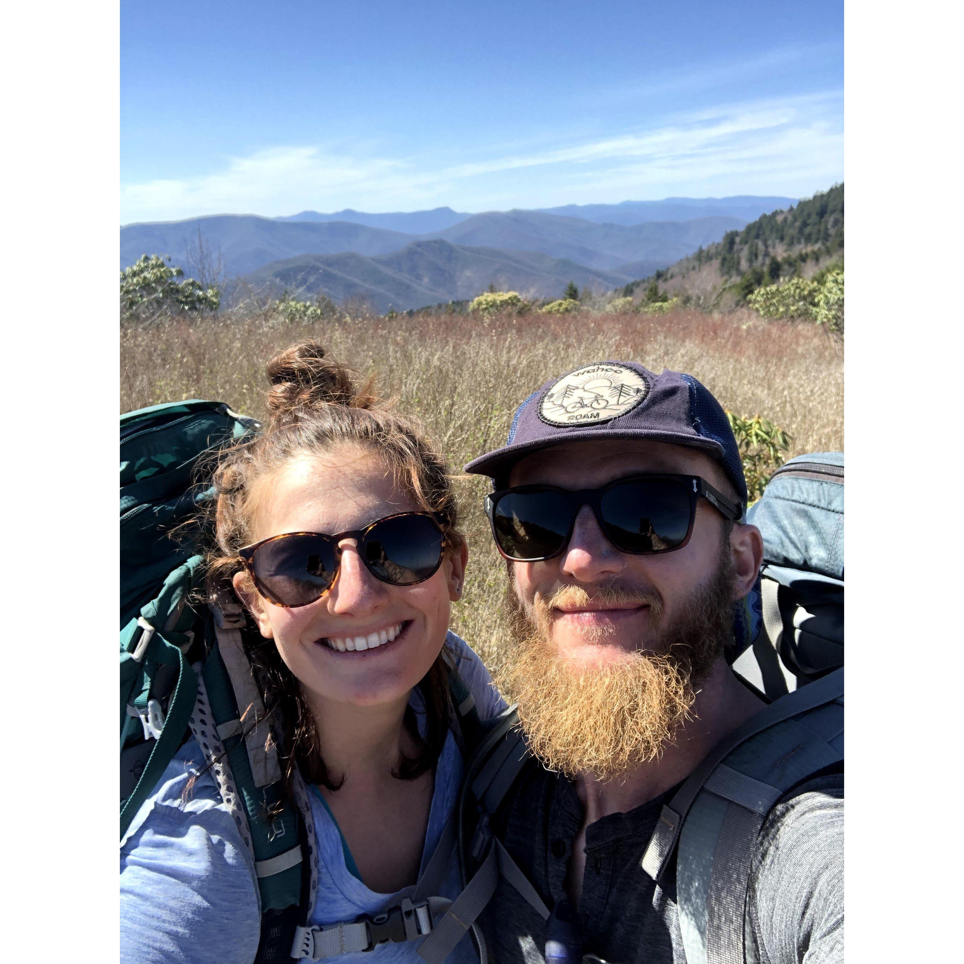 Our first backpacking trip together