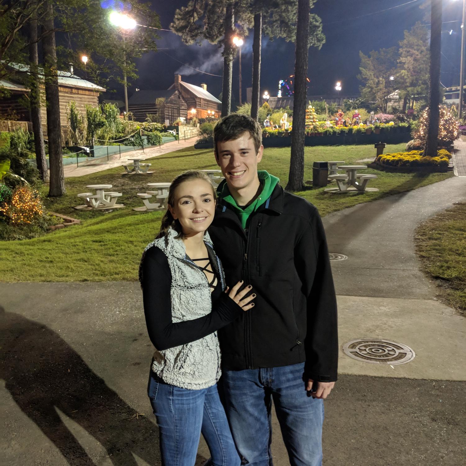 One of our first dates at the N.C. State Fair