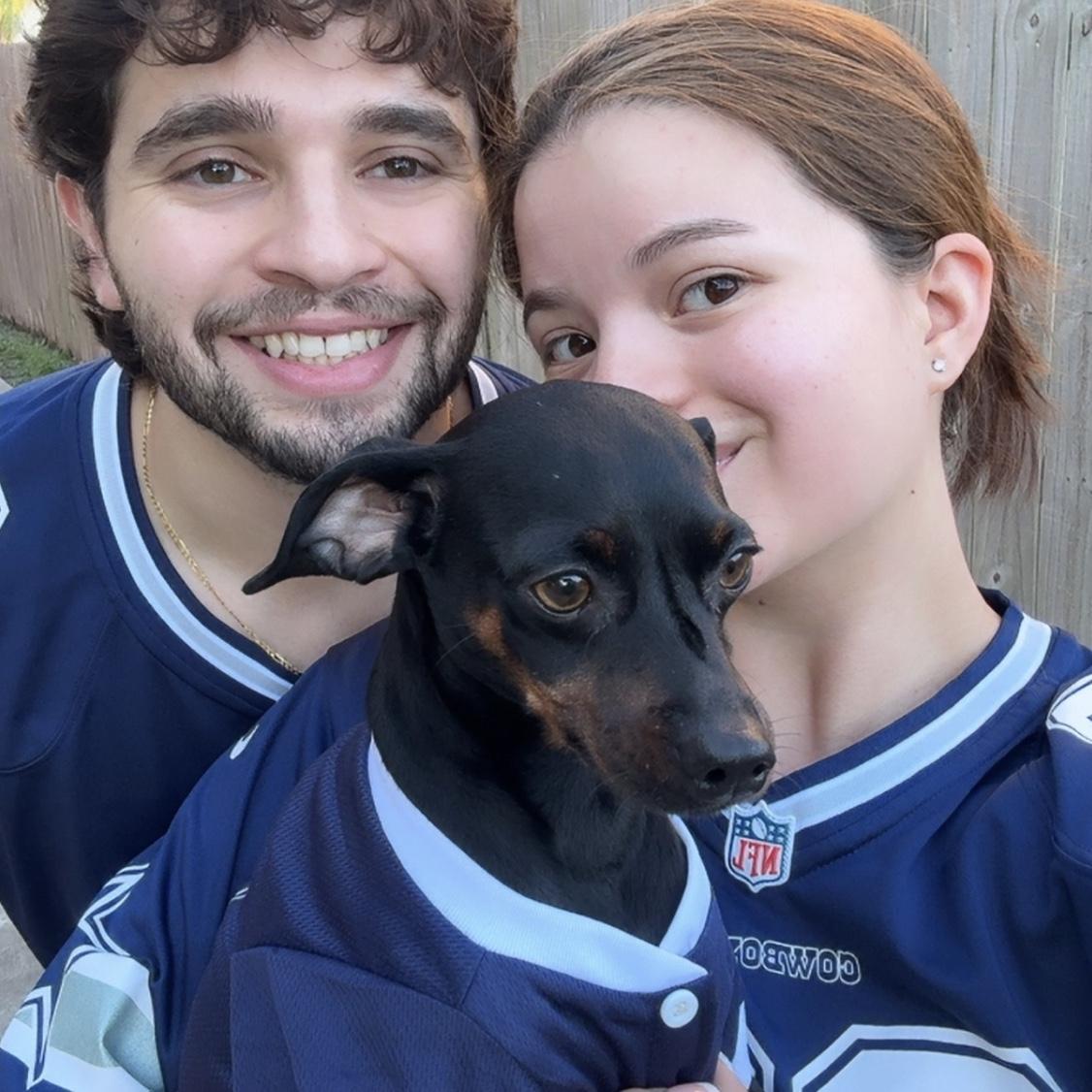 Our family portrait with our baby Skinny!