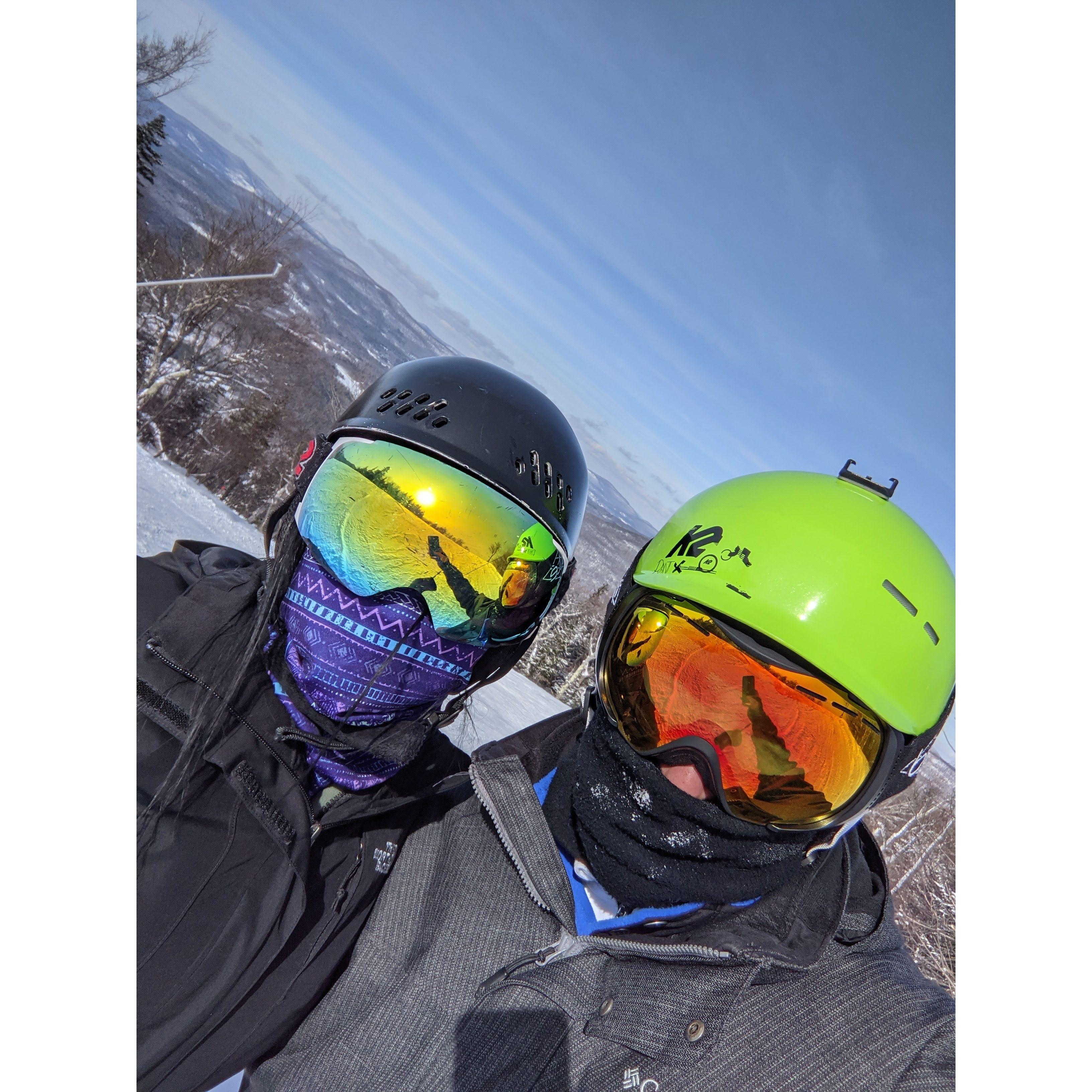 One of our first ski trips together.
