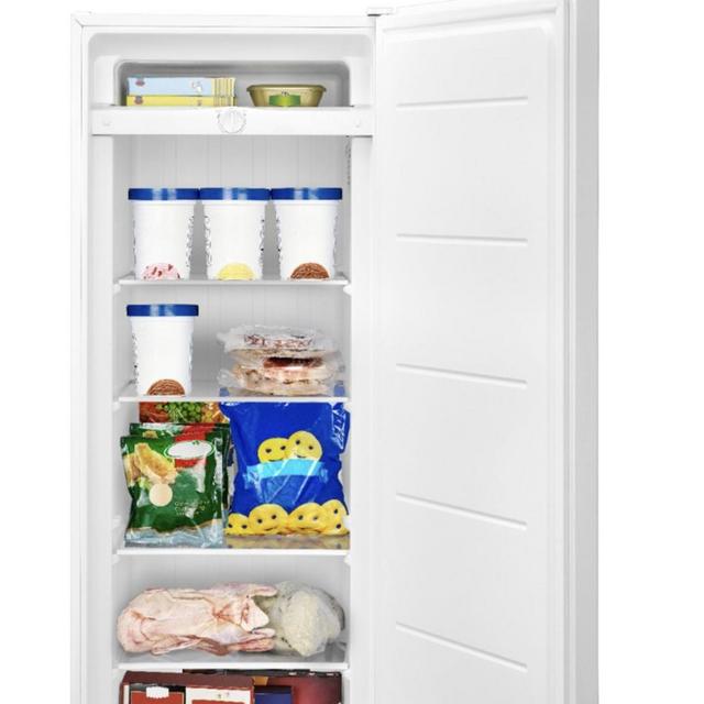 Insignia™ - 7 Cu. Ft. Garage Ready Upright Freezer - White