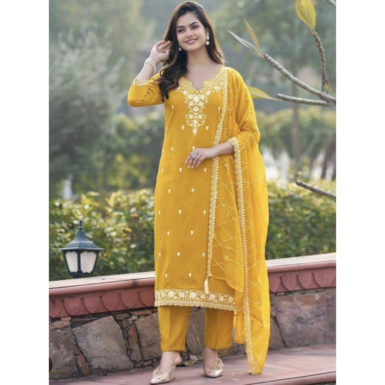 Yellow Salwar Suit (for the girls for the Haldi)