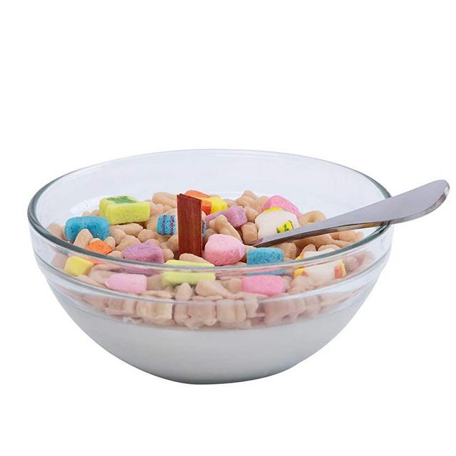 Funny French Vanilla Cereal Bowl with Metal Spoon Scented Candle Morning Ritual Gift