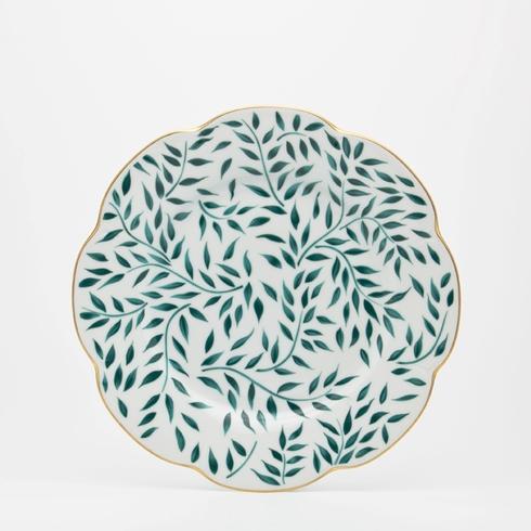 Royal Limoges Olivier Green Dessert Plate