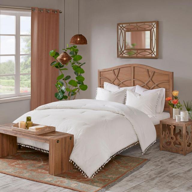 Madison Park Lillian 3-Piece Full/Queen Duvet Cover Set in White
