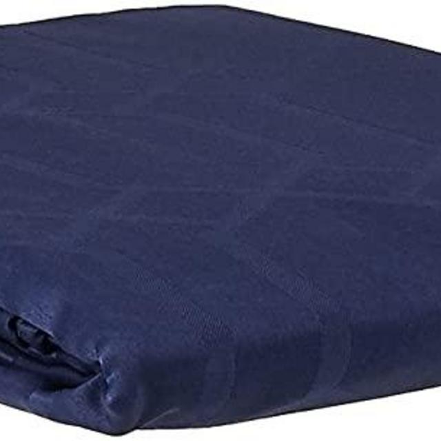 Benson Mills Solid Chagall Spillproof Fabric Tablecloth (60" x 120" Rectangular, Indigo)