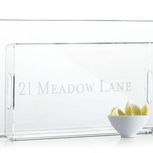 Etched Acrylic Serving Tray