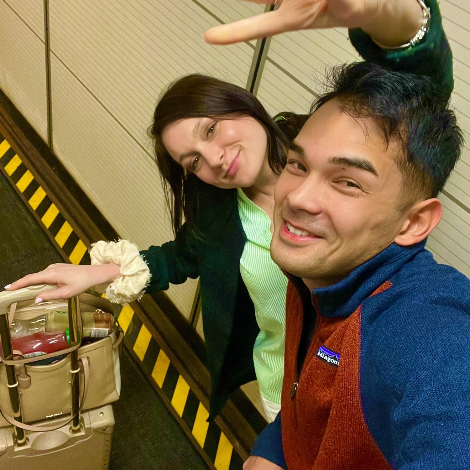 Our first flight together