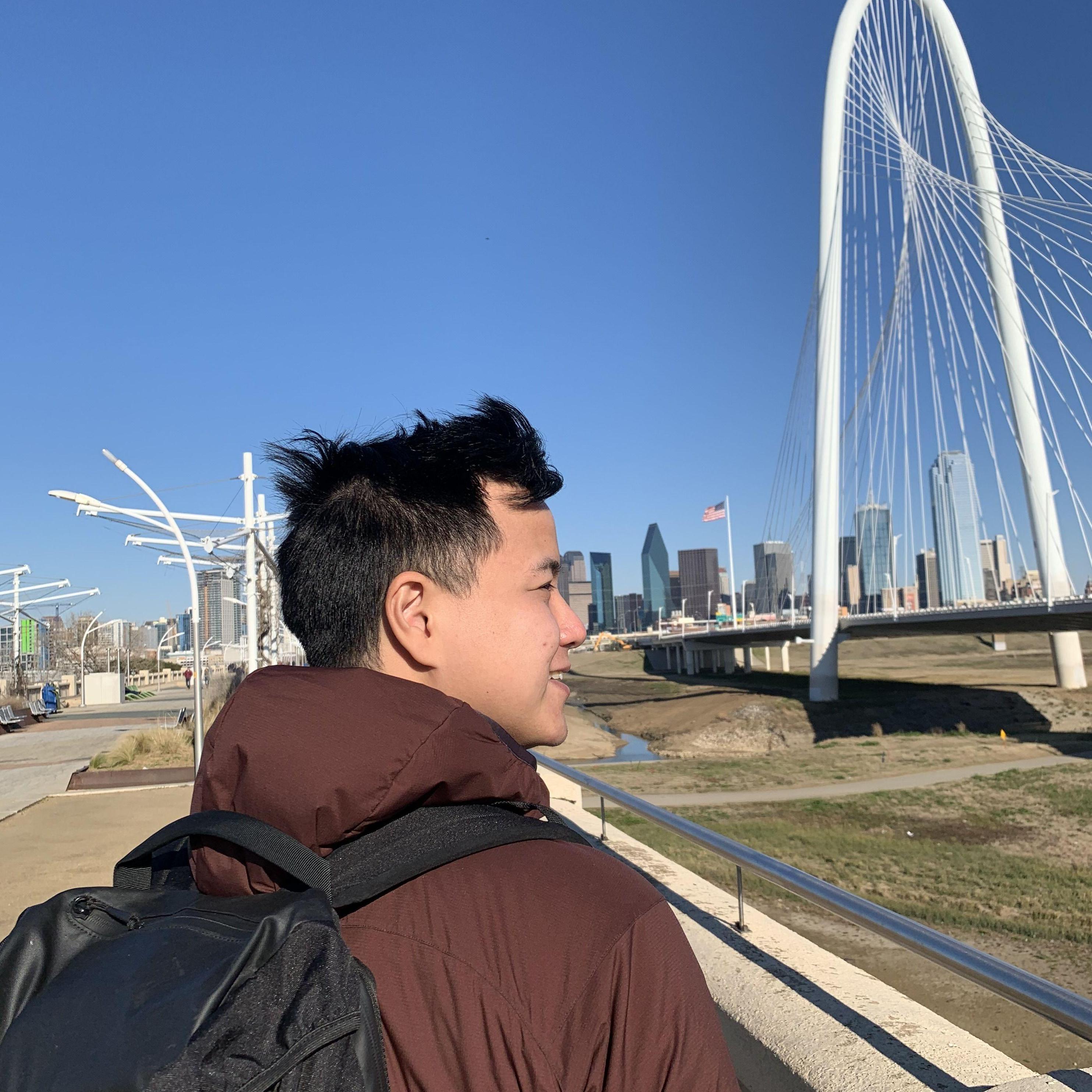Thu took Kenneth on a tour of Oklahoma and Kenneth saw the potential of his new home for the next 4 years.