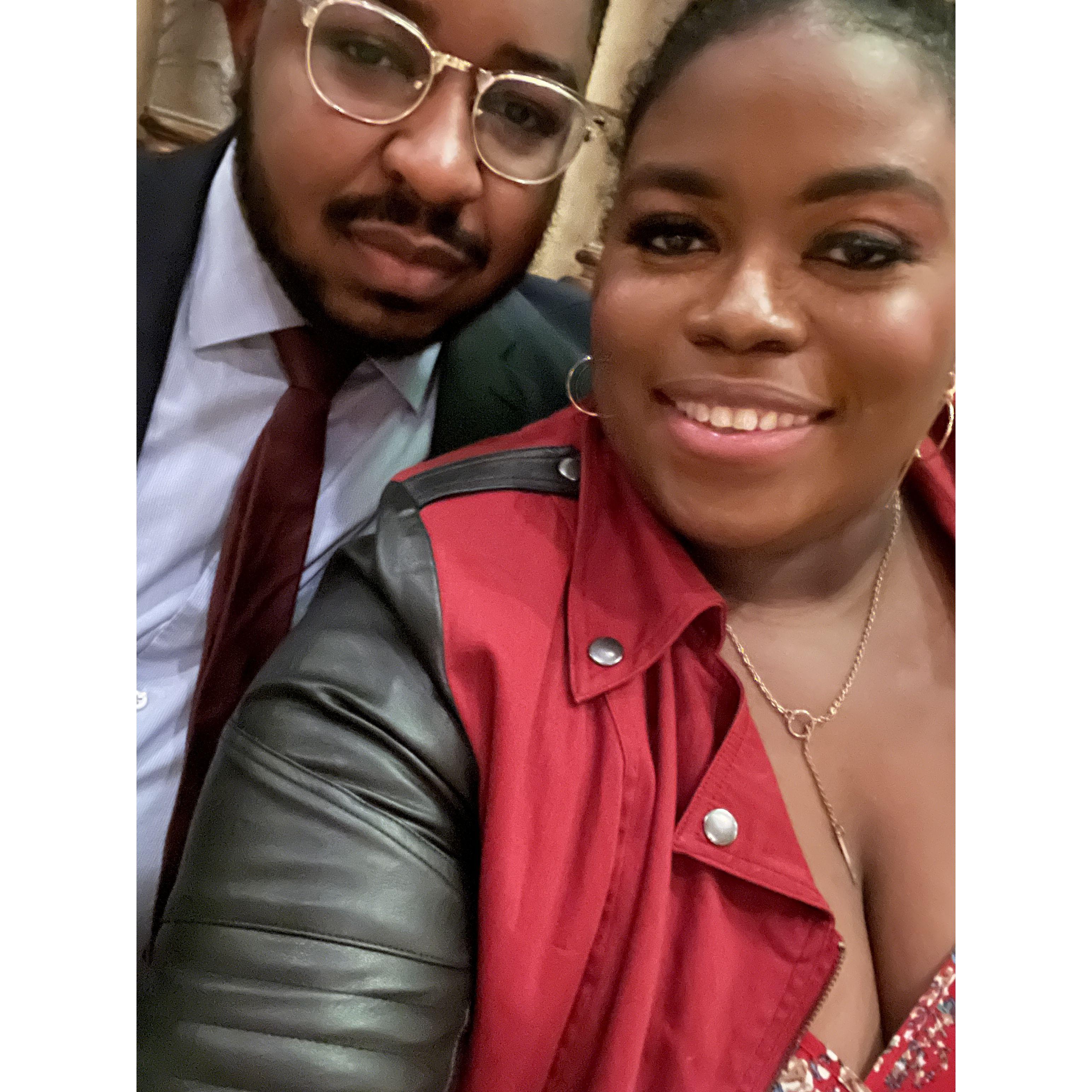 Our first outing as a couple