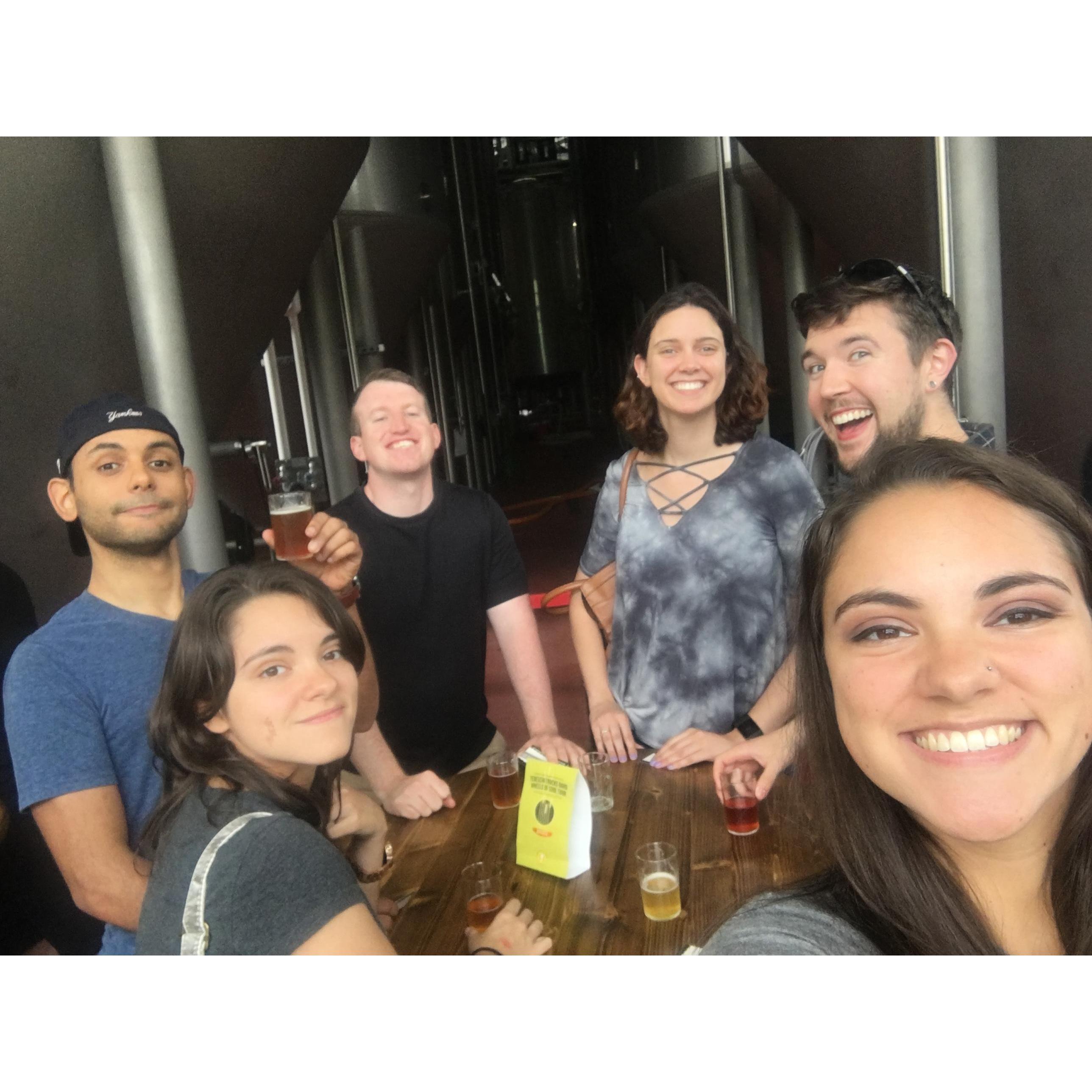 Brewery tour at Smuttynose in New Hampshire.