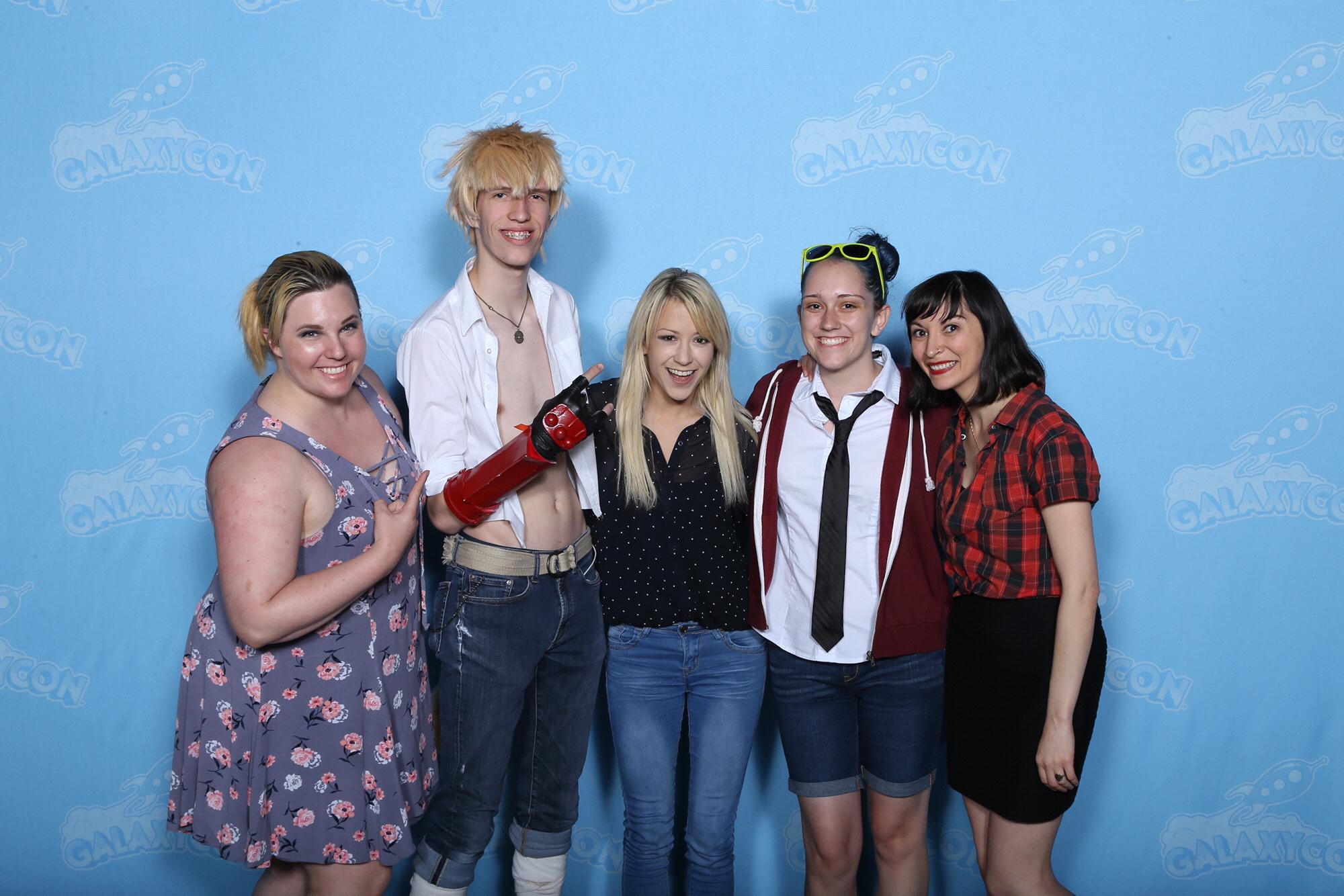 Meeting RWBY cast at Galaxy Con in Richmond 2019. Zane is Sun and Rachel is a female Neptune. (Rachel’s cosplay game is better but not great)