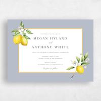 Grey Wedding Invitation - Praga Landscape