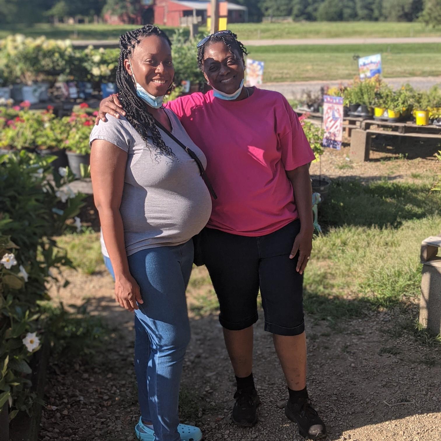 Brayden's Nana and mom