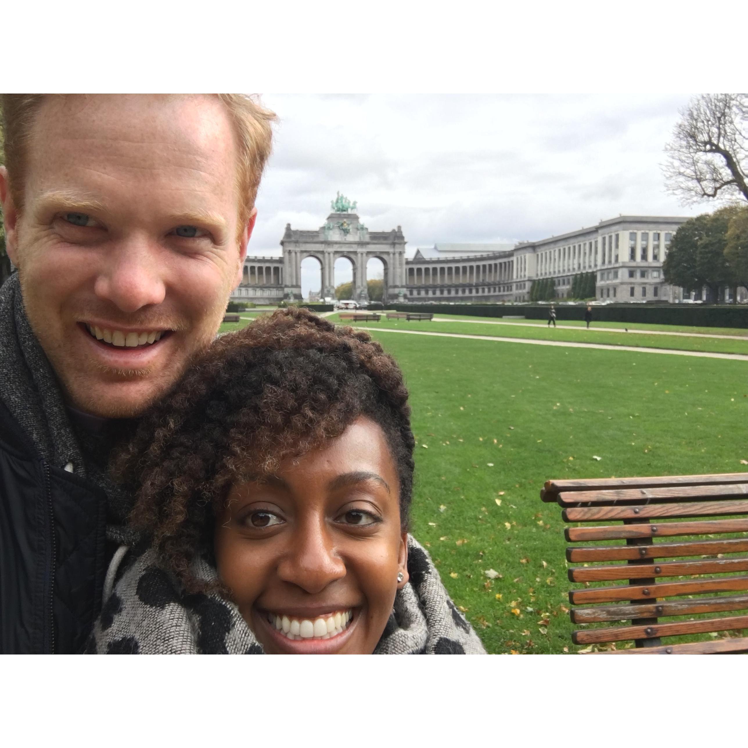 Morning Walk Through Cinquantenaire - Brussels, Belgium - October 2017