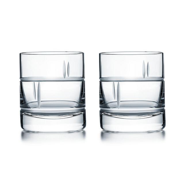 Modern Bamboo Crystal Single Old-fashioned Glasses