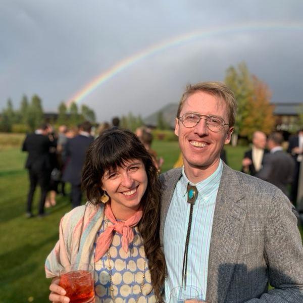 Feeling glamourous at a friend's wedding in Jackson, Wyoming. 