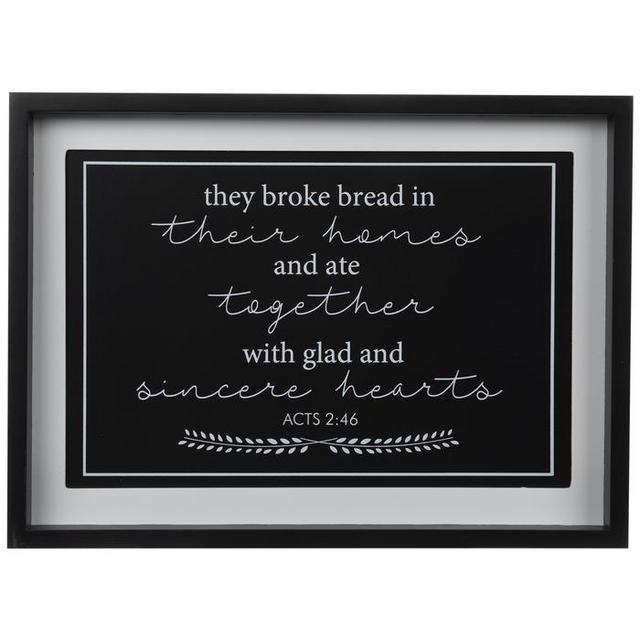 Acts 2:46 Wood Wall Decor