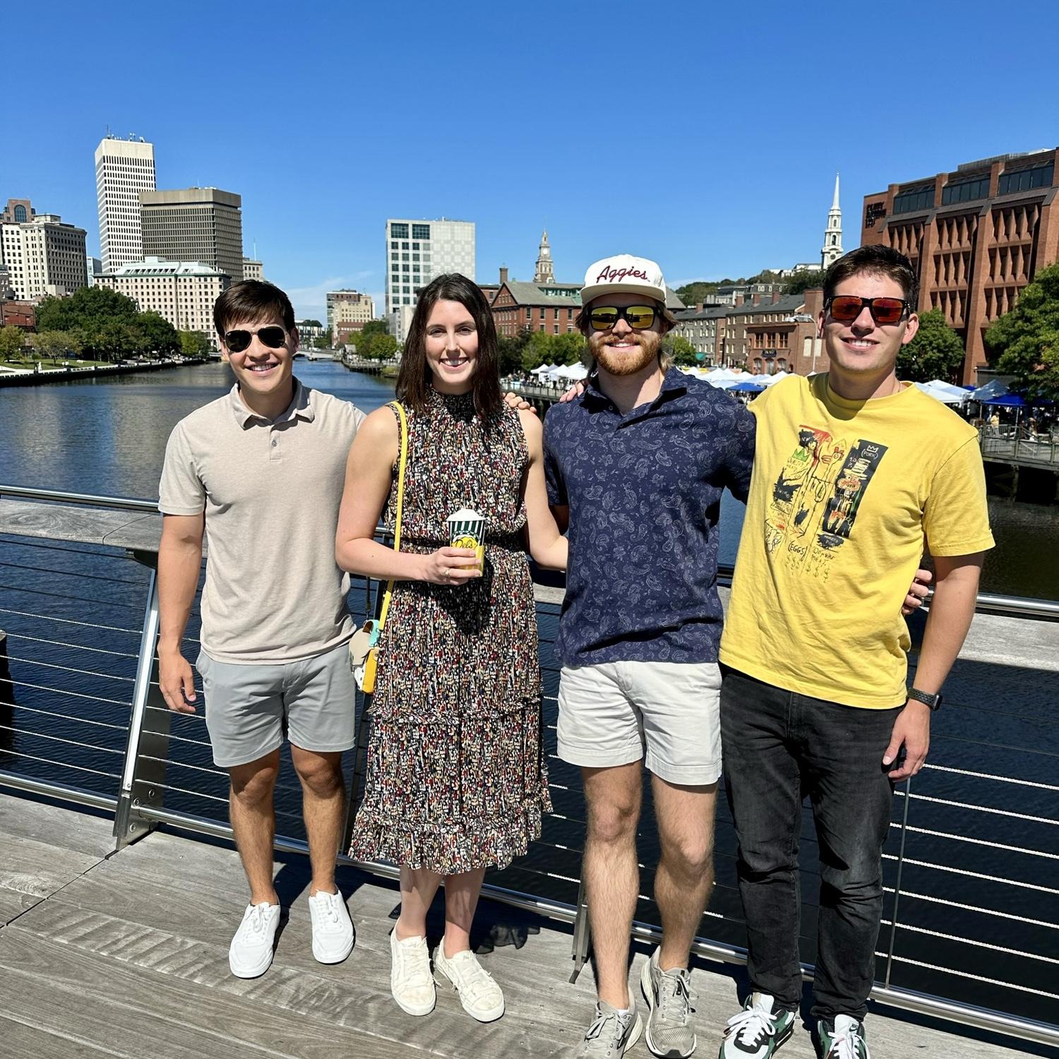 September 2023: Clinton and Riley decided to spend a weekend visiting friends from the Europe trip in Boston and realized what most everyone else was thinking… They were more than “just friends”