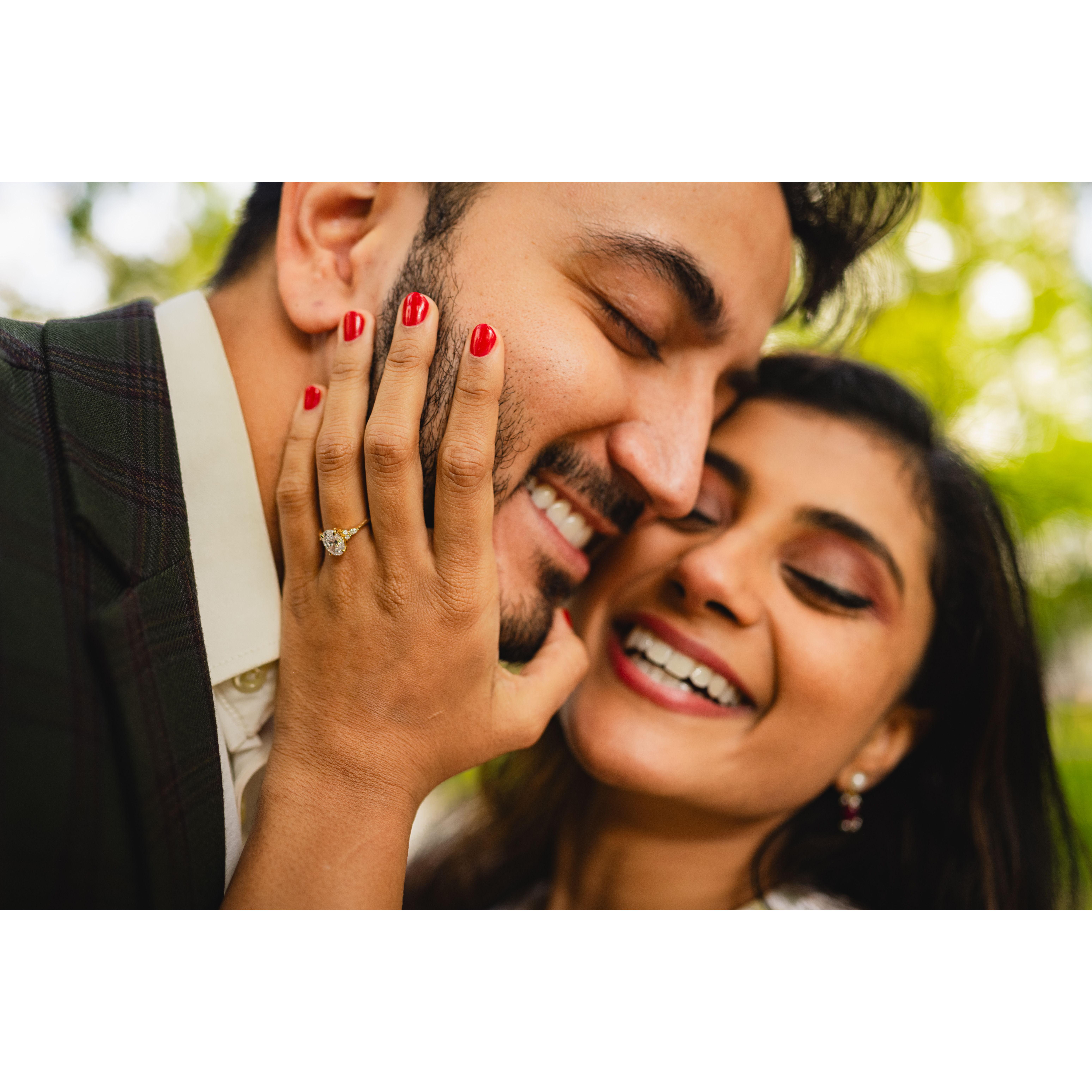 The photoshoot after popping the question