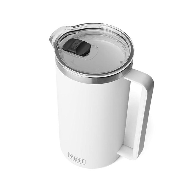YETI Rambler 64 oz Pitcher, Vacuum Insulated, Stainless Steel with MagSlider Lid, White