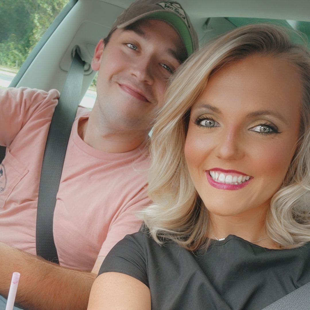 Caity and Ricky LOVE going to concerts! This was on the way to see Fall Out Boy