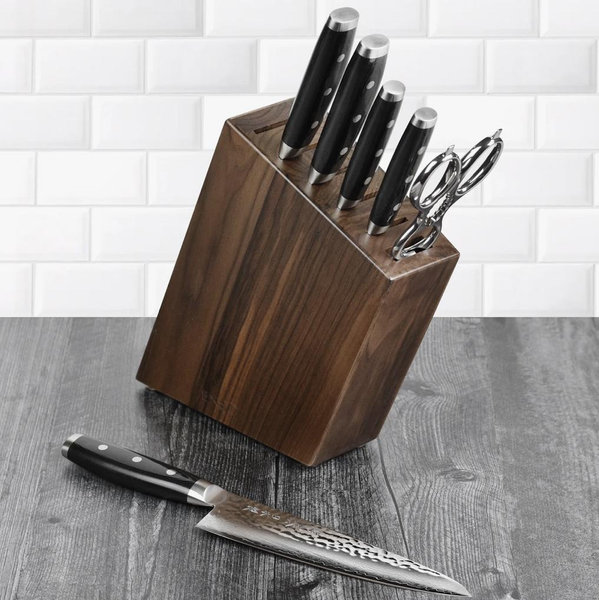 Enso HD 7 Piece Walnut Knife Block Set