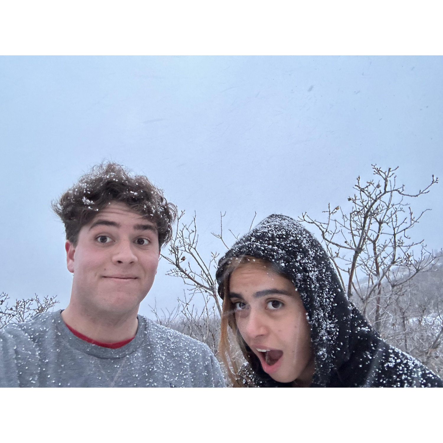 We hiked no matter the weather