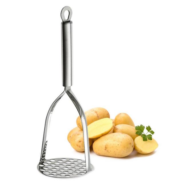 TAFOND Potato Masher, Heavy Duty Potato Smasher with Durable Sturdy Grips, Potato Masher Stainless Steel for Efficiently Making Mashed Potatoes,Egg Salad, Banana Bread, Vegetables and Fruits