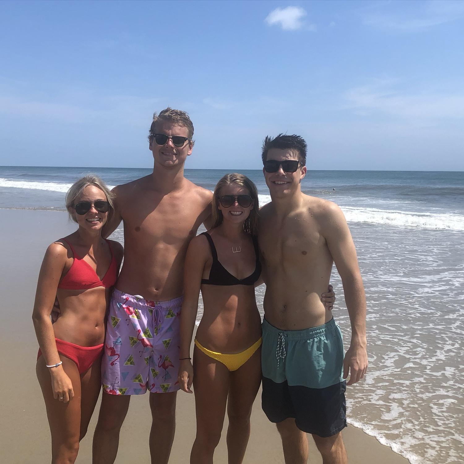 They’ve also traveled with family and friends to OBX, Lake Martin, Las Vegas, Maine, Big Sky, Newport, Boston, Mexico, Bald Head, Nashville, Key West, NYC, and more.