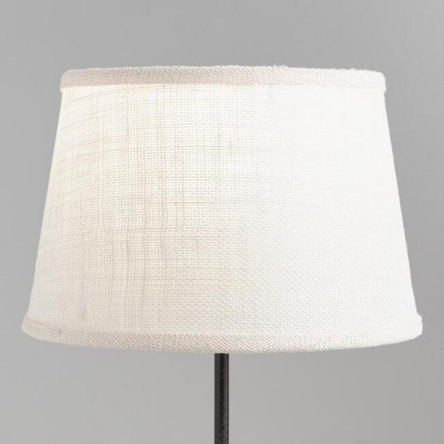 Marshmallow White Burlap Accent Lamp Shade