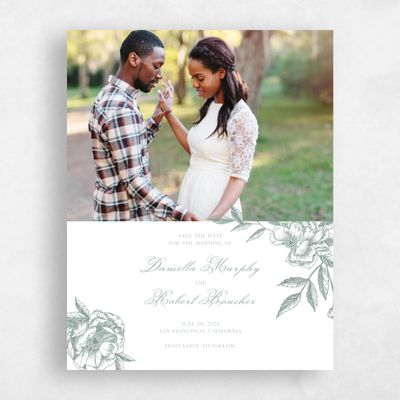 Rich Sage, Green Wedding Save the Date - Iniguez Photo