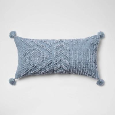 Oversize Embroidered Textured Lumbar Throw Pillow - Opalhouse™