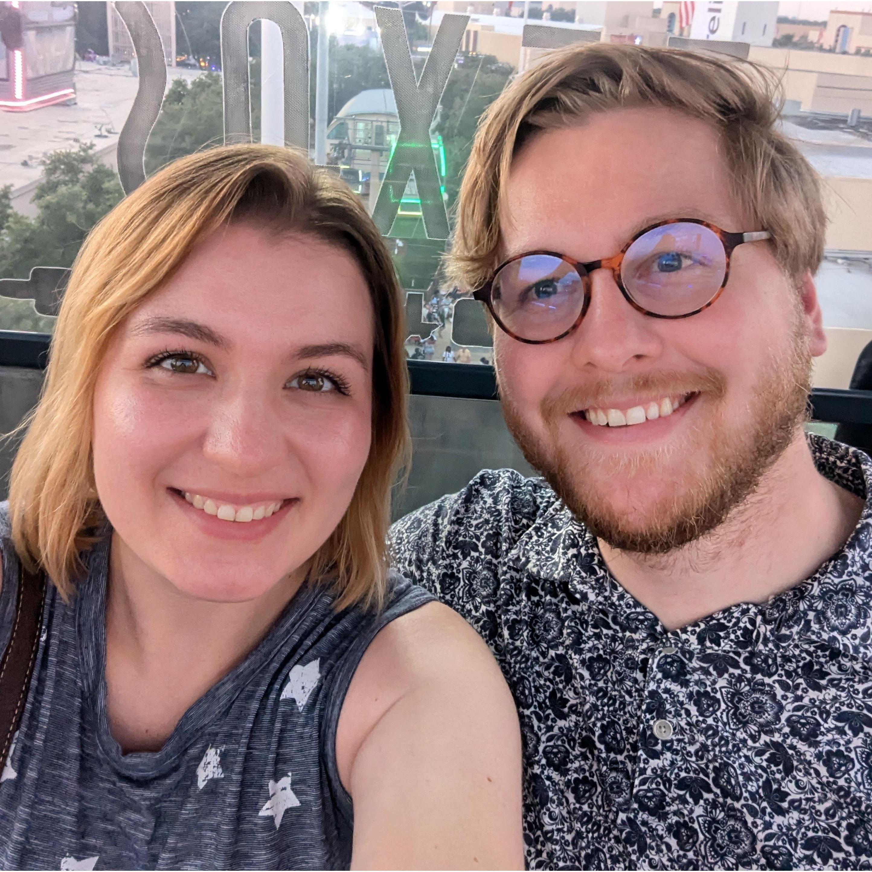 Us at the Texas State Fair! Such a fun day!