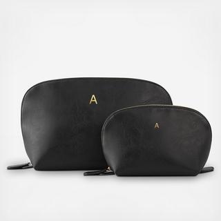 Vegan Leather 2-Piece Travel Set - Personalized