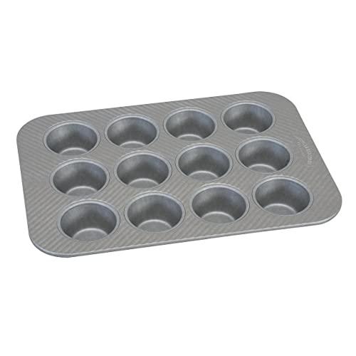 USA Pan 1200MF-2-ABC American Bakeware Classics 12 Cup Cupcake and Muffin Baking Pan, Aluminized Steel