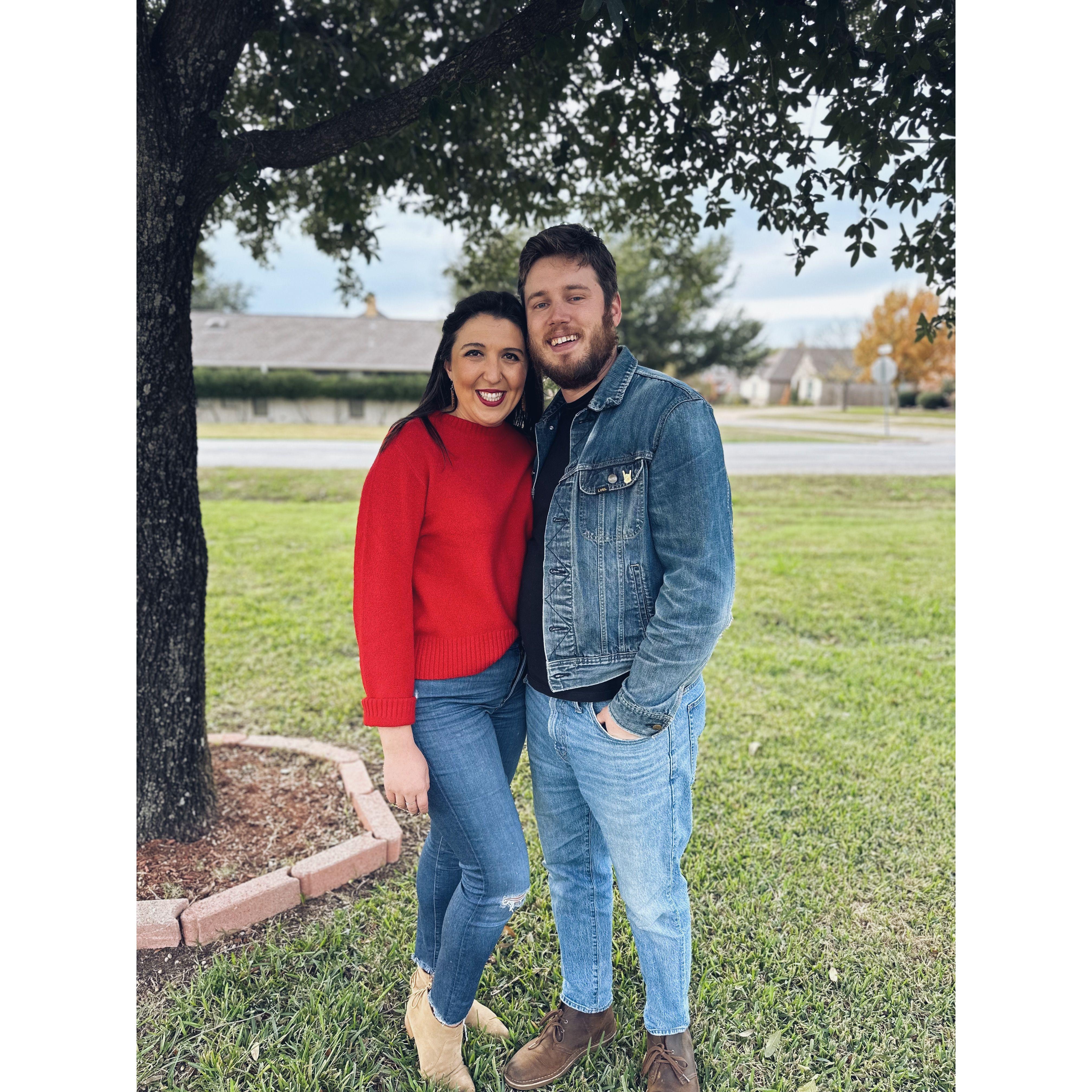 Our first thanksgiving together, we took a trip to Texas to visit my extended family!