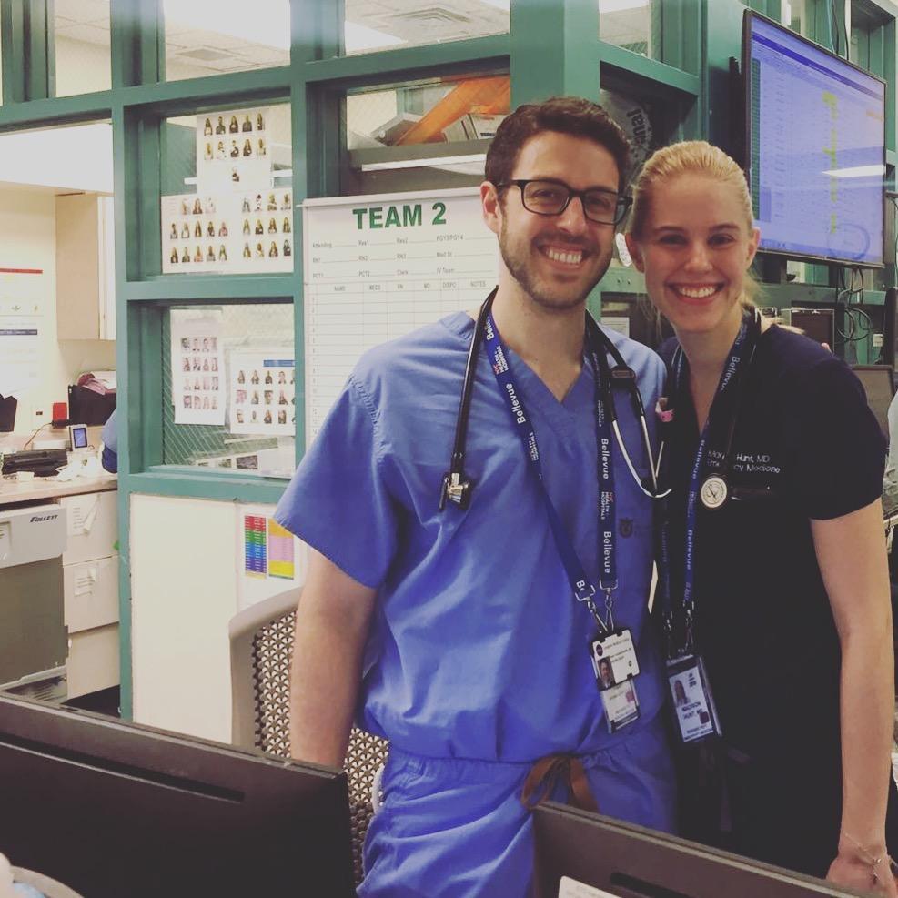 Working the Bellevue ER night shift together! Thanksgiving 2018