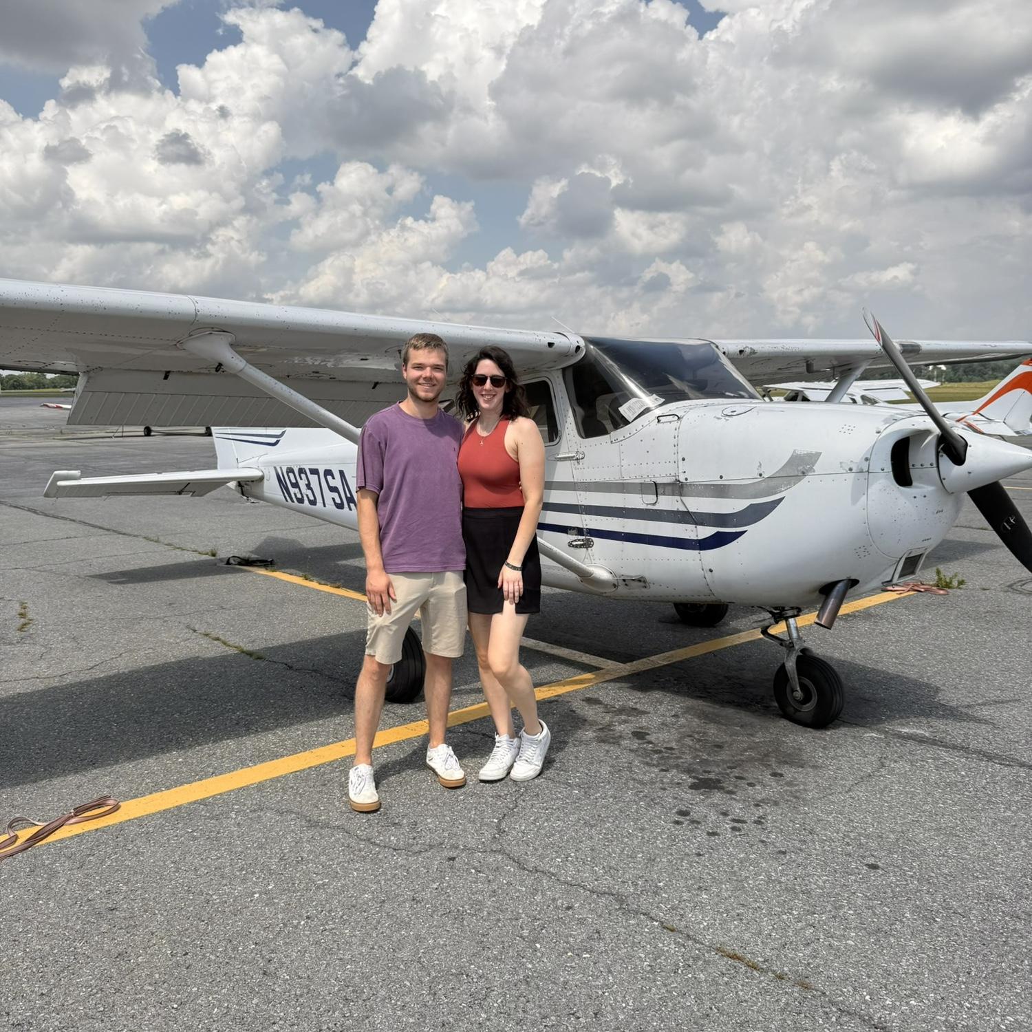 6/29/25 Hannah & Jackson both got an amazing opportunity to fly an airplane, thanks to his best friends' dad. Thanks Mr. Rottier!