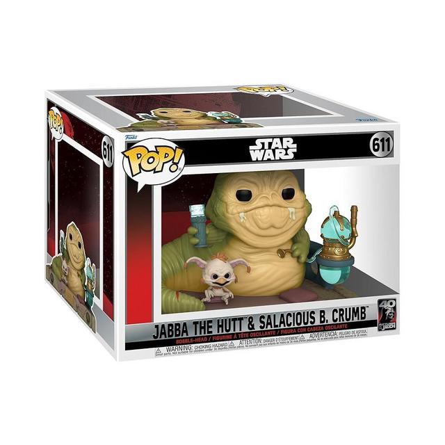 Funko Pop! Movie Moment: Star Wars - Return of The Jedi 40th Anniversary, Jabba The Hutt & Salacious B. Crumb, Multicolor